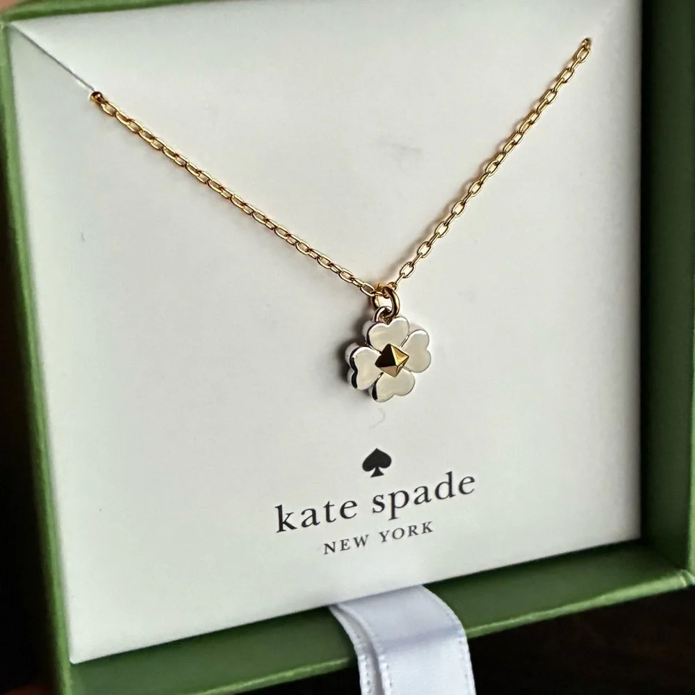 Kate Spade Necklace,Kate Spade Gold and Silver Floral Necklace